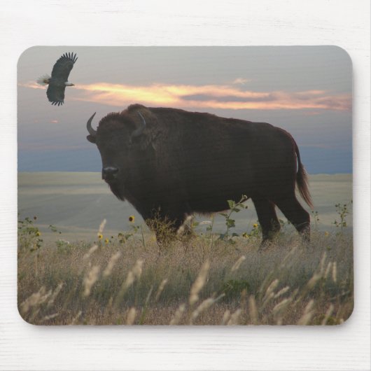 Bison/Eagle Mousepad Muismat (Voorkant)