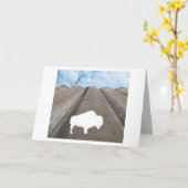 Bison en Silo Kaart (Gele Bloem)
