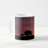 Bison familie koffiemok (Voorkant links)