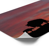 Bison familie poster (Hoek)