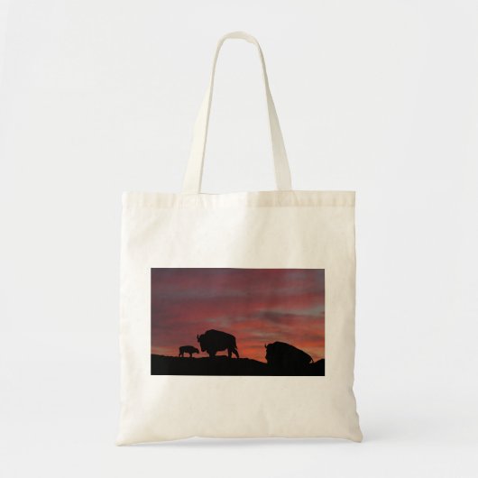 Bison familie tote bag (Voorkant)