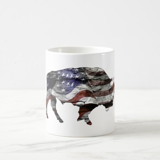 Bison Flag Magische Mok (Center)