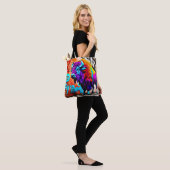 Bison graffiti-Tas Tote Bag (Op model)
