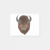 Bison head buffalo wild animal art post-it® notes (Voorkant)