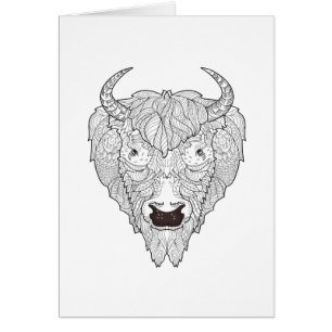 Bison Head Doodle