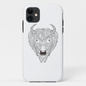 Bison Head Doodle Case-Mate iPhone Case (Achterkant)