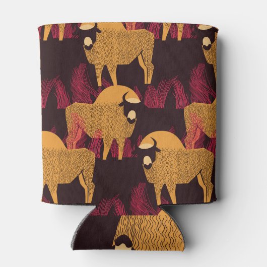 Bison High Grass: Veldpatroon. Blikjeskoeler (Achterkant)