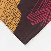 Bison High Grass: Veldpatroon. Fleece Deken (Hoek)