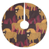 Bison High Grass: Veldpatroon. Kerstboom Rok (Voorkant)