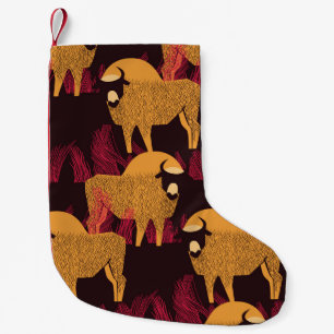 Bison High Grass: Veldpatroon. Kleine Kerstsok
