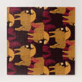 Bison High Grass: Veldpatroon. Legpuzzel (Horizontaal)