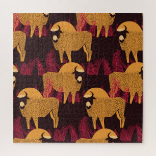 Bison High Grass: Veldpatroon. Legpuzzel