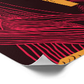 Bison High Grass: Veldpatroon. Poster (Hoek)