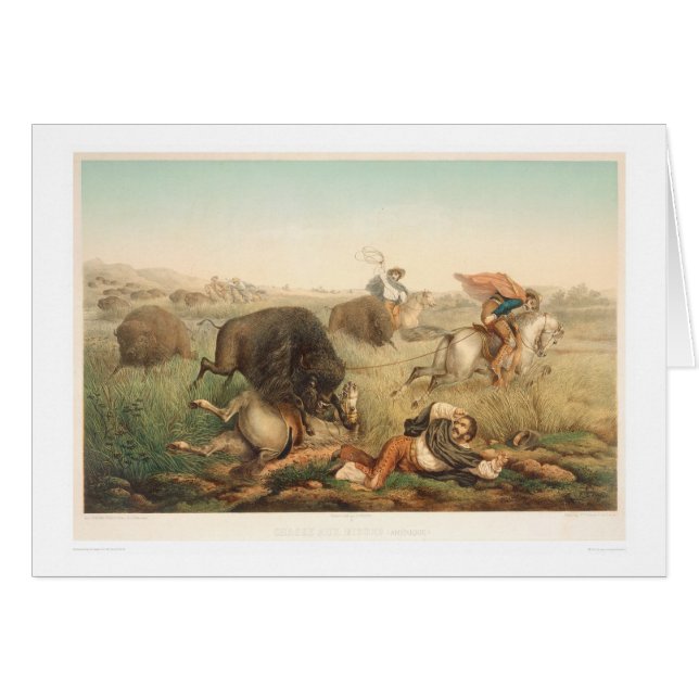 Bison Hunt (0008A) (Voorkant Horizontaal)