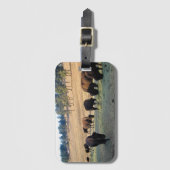 Bison in Colorado Bagagelabel (Voorkant (verticaal))