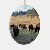 Bison in Colorado Keramisch Ornament (Rechts)