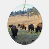 Bison in Colorado Keramisch Ornament (Links)
