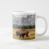 Bison in de Tetons Grote Koffiekop (Rechts)