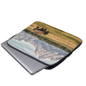 Bison in de Tetons Laptop Sleeve (Voorkant onderkant)