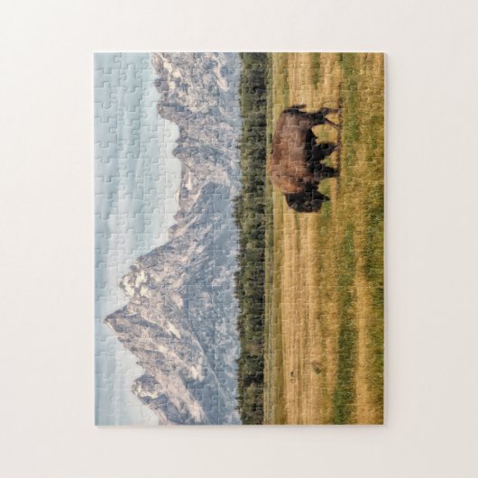 Bison in de Tetons Legpuzzel (Verticaal)