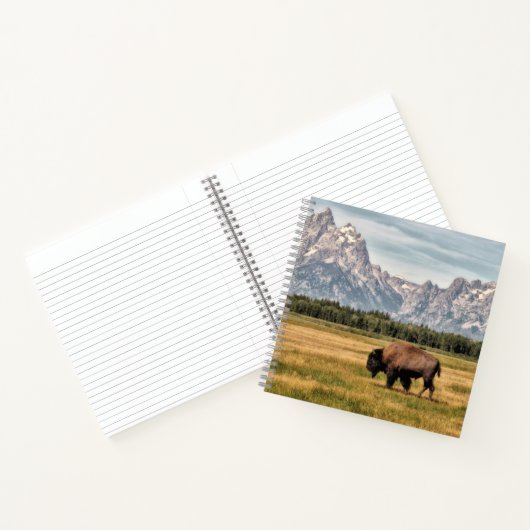 Bison in de Tetons Notitieboek (Binnen)