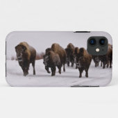 Bison in de winter Case-Mate iPhone case (Achterkant (horizontaal))