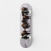 Bison in de winter skateboard (Voorkant)