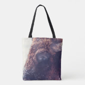 BISON IN DE WINTER TOTE BAG (Achterkant)