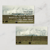 Bison in Grand Teton National Park Fotografie Visitekaartje (Voorkant / Achterkant)