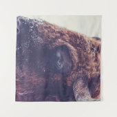 BISON IN THE WINTER WANDKLEED (Voorkant (horizontaal))