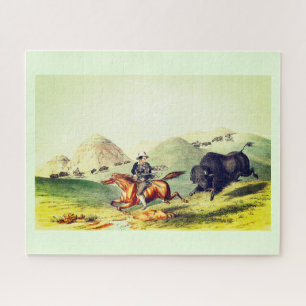 Bison-jachtplaats Legpuzzel
