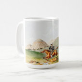 Bison jachtscène 1845 koffiemok (Voorkant links)