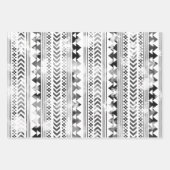 Bison kerstboom Ranch Western Geometric Inpakpapier Vel (Voorkant 2)