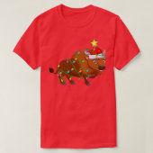 Bison Lighting Xmas - Bison-kerstboom T-shirt (Design voorkant)