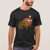 Bison Lighting Xmas - Bison-kerstboom T-shirt (Voorkant)