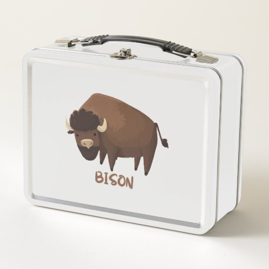 Bison lunchbox voor kinderen (Voorkant)