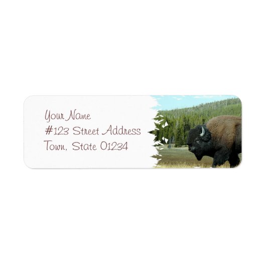 Bison Mailing Labels (Voorkant)