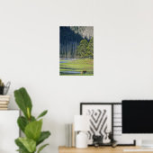 Bison met kalf in Yellowstone National Park Poster (Thuiskantoor)