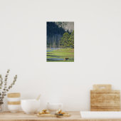 Bison met kalf in Yellowstone National Park Poster (Keuken)