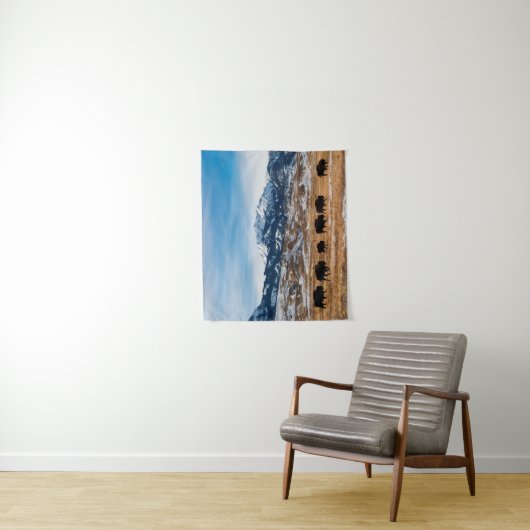 Bison-migratie Wandkleed (In situ)