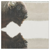 Bison Mirror Photo Fabric Stof (Close Up)