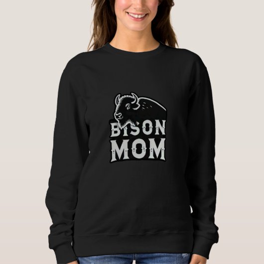 Bison Mom Shirt Bison Lover Bisons (Voorkant)