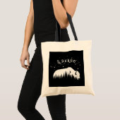 Bison Moon Wood Stars Galaxy Grey Trekking Reizen Tote Bag (Voorkant (product))