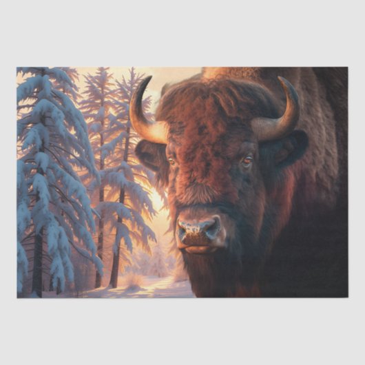 Bison Native American Buffalo Tissuepapier (Voorkant)