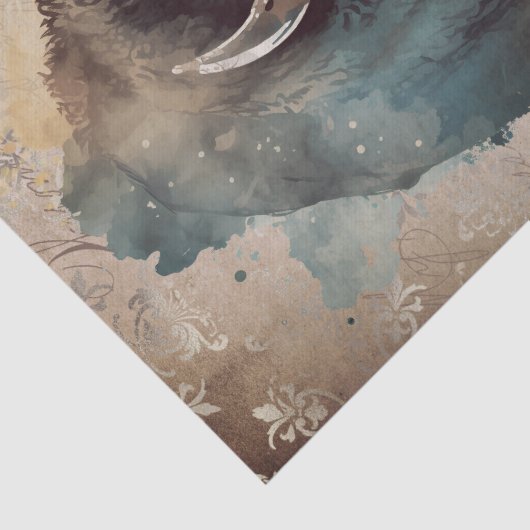 Bison Native American Buffalo Tissuepapier (Detail)