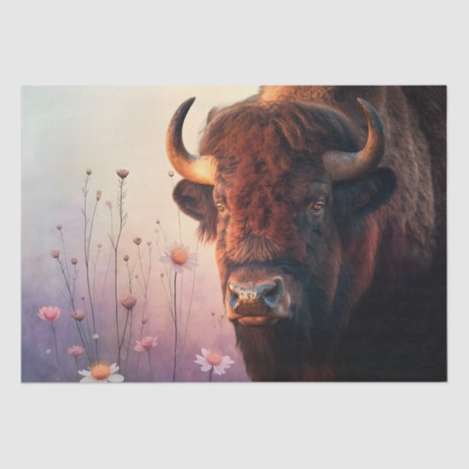 Bison Native American Buffalo Tissuepapier (Voorkant)