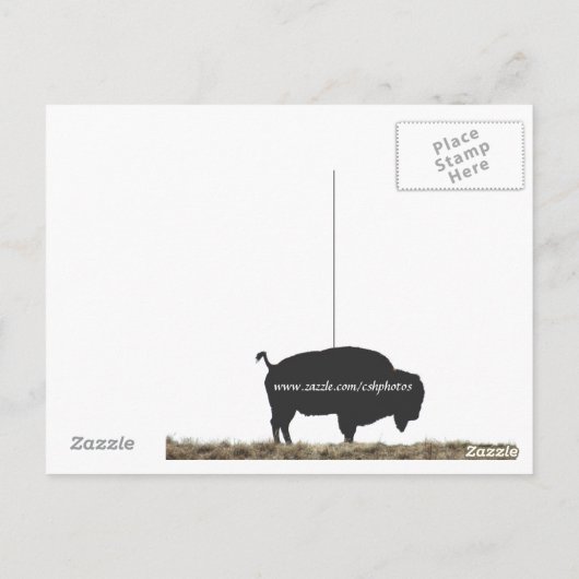 Bison of Antelope Island Briefkaart (Achterkant)