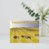 Bison of Yellowstone National Park Wyoming Briefkaart (Staand voorkant)