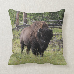 Bison of Yellowstone Photo Kussen