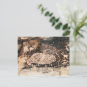 Bison Pictograaf, 9 Mile Canyon, Utah Briefkaart (Staand voorkant)